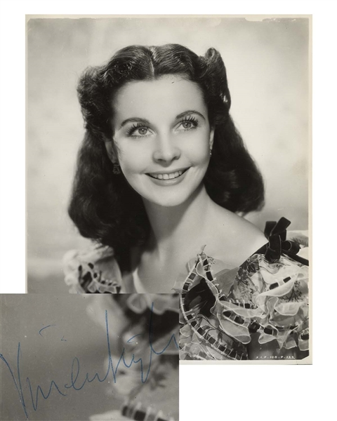 Vivien Leigh Signed Photo as Scarlett O'Hara in ''Gone With the Wind'' -- Photo Measures 7.75'' x 9.5''